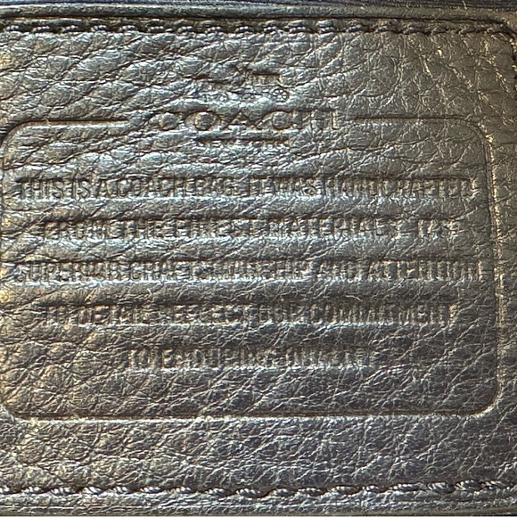 Coach Morgan Midnight Blue Pebbled Leather Bag - Picture 6 of 9